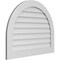 Ekena Millwork Round Top Surface Mount PVC Gable Vent: Non-Functional, w/ 3-1/2"W x 1"P Standard Frame, 38"W x 30"H GVPRT38X3001SN - alternate 4